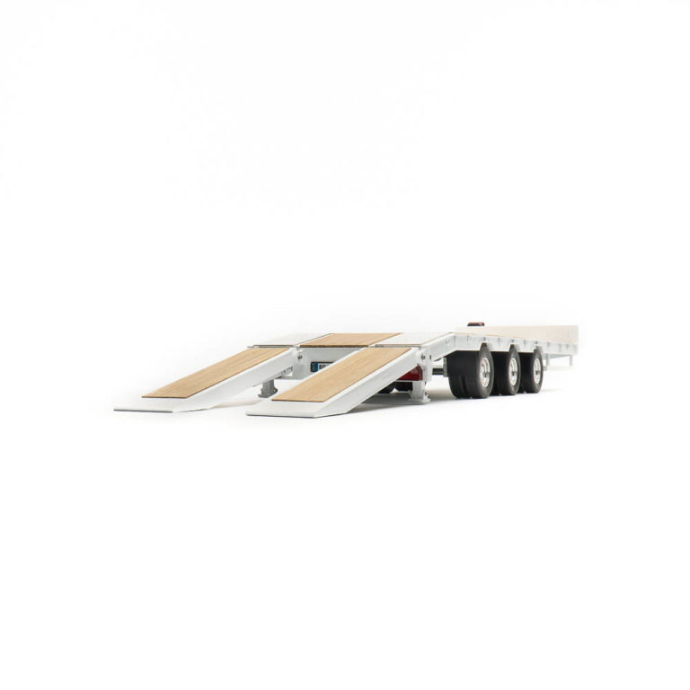 HERPA 1/87 – Camion SCANIA Porte-engin 3 Essieux + Chargeuse LIEBHERR – Funke Visbek